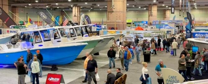 The Atlantic City Boat Show floor.