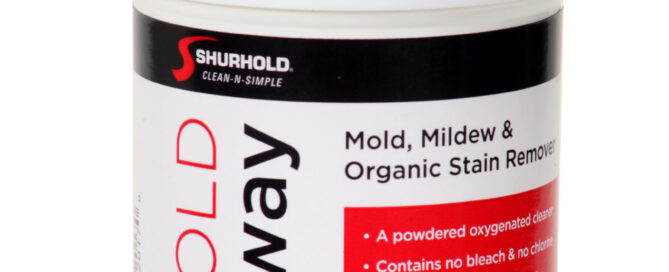 A container of Shurhold Moldaway.